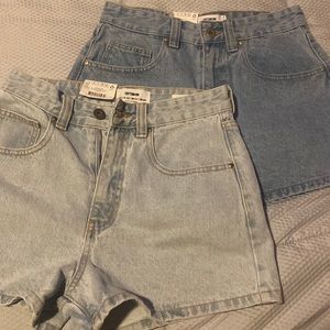 Cotton on high mom denim shorts